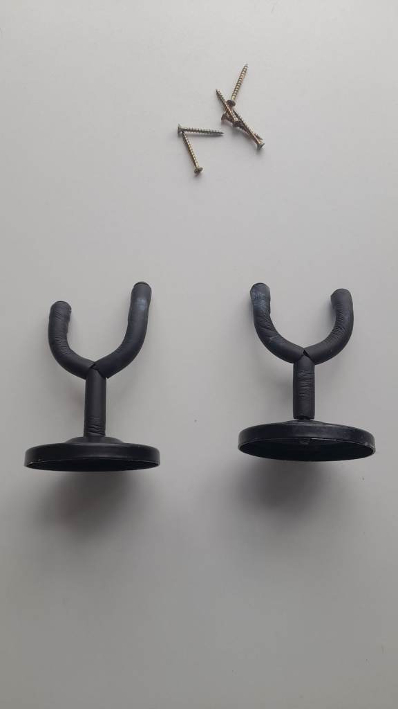 2 x Wall Mounted Guitar Holders