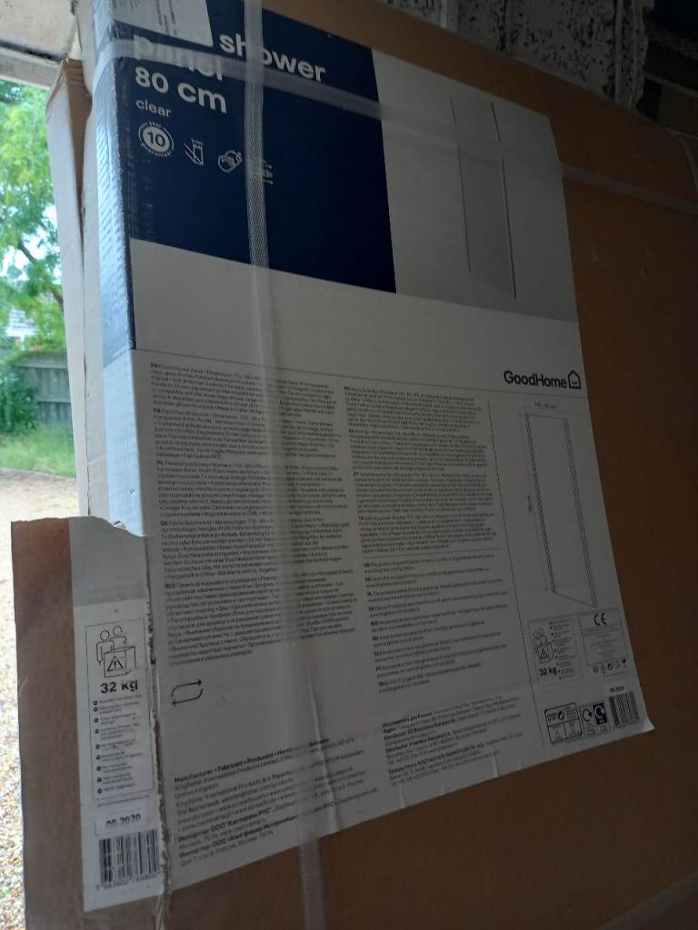 Shower panel, never used in original box 