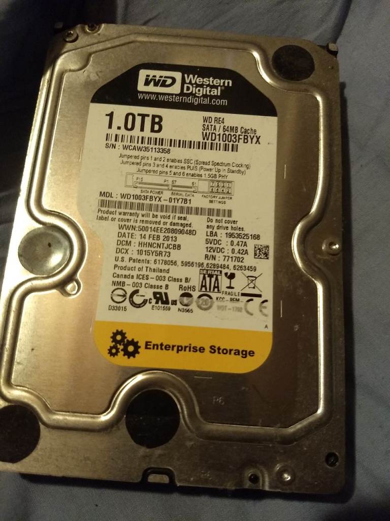 Western Digital 1TB Enterprise Storage HDD