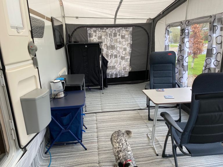 Full set of caravan awning curtains