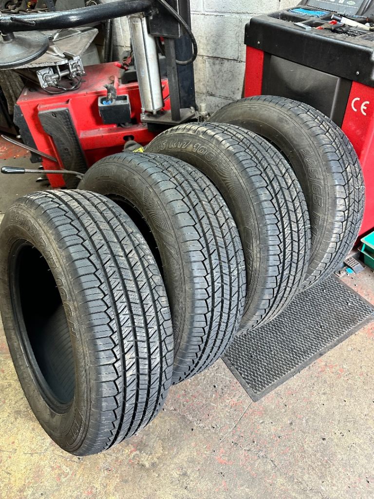 4x 225/65/17 Riken part worn tyres fitting included 