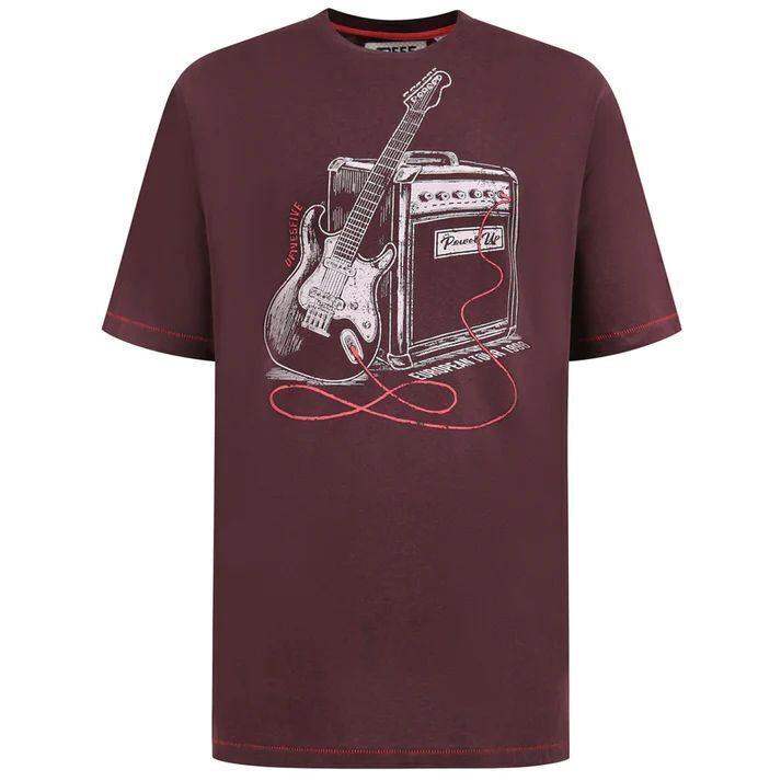 NEW X D555 BARNSLEY GUITAR & AMP PRINTED T-SHIRT 