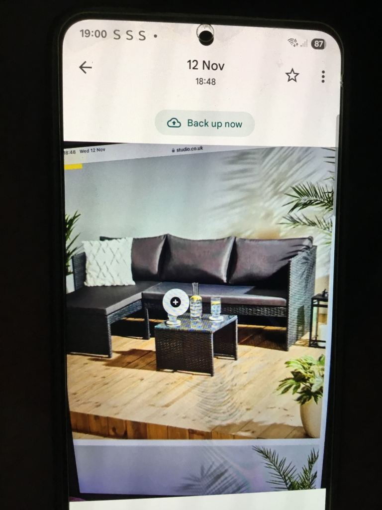 image for Brand new L shape rattan corner sofa & table