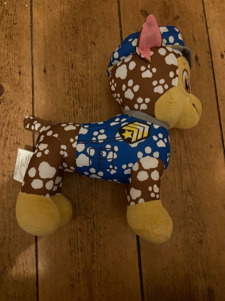 Nickelodeon Paw Patrol Chase Dog Doodle Pup Washable Cuddly Soft Plush Teddy Toy