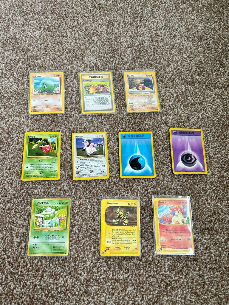 Pokemon - Skyridge, Neo Discovery, Legendary Collection, HG SS Vintage Cards x10