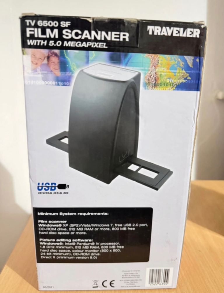 Traveler TV 6500 SF Film Scanner – NEW, 5.0 Megapixel