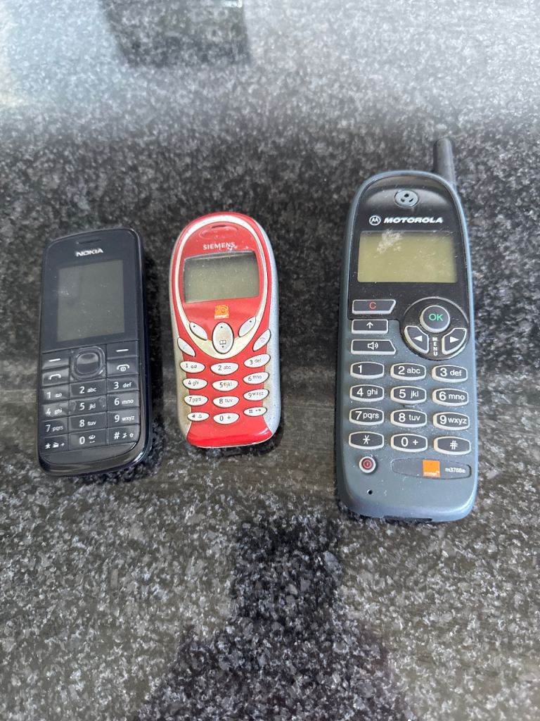 3 x old mobiles