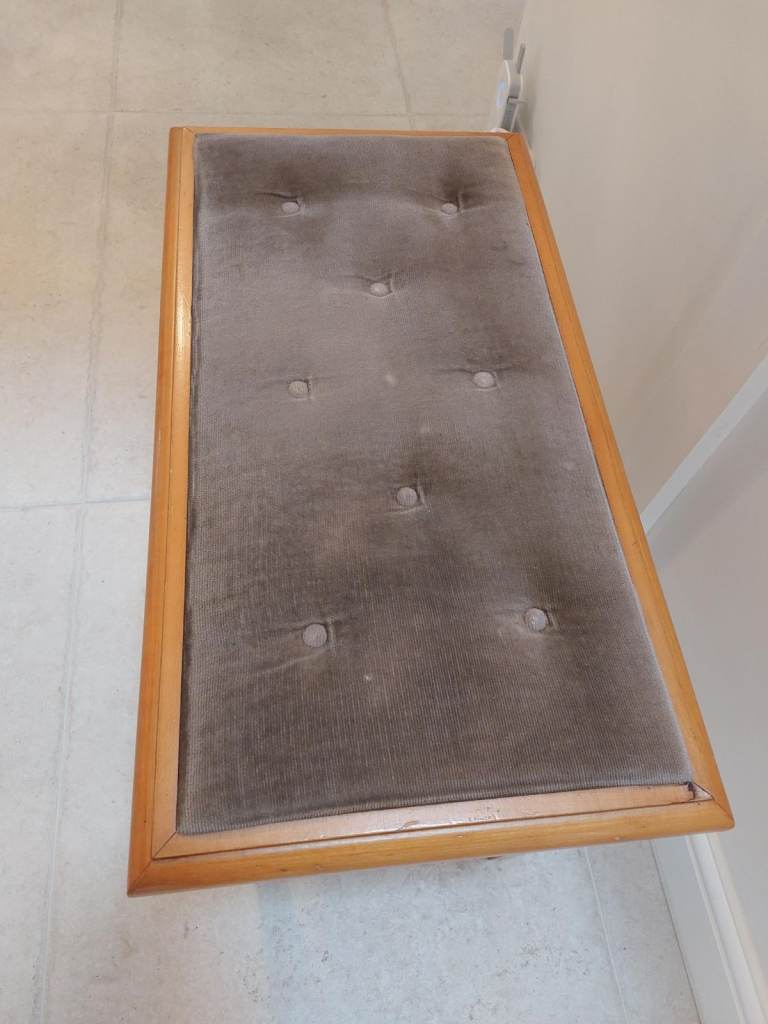 Piano Storage Stool/Bench with Upholstered Top – Fair Condition