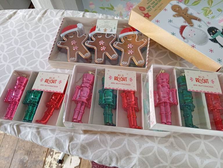 New Christmas Nutcracker & Gingerbread Man Tree Decorations