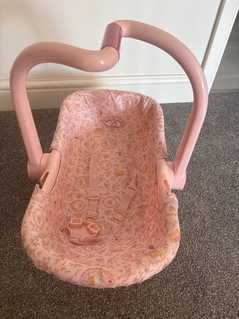 Baby Annabell Doll Car Seat - Pink, As New Condition