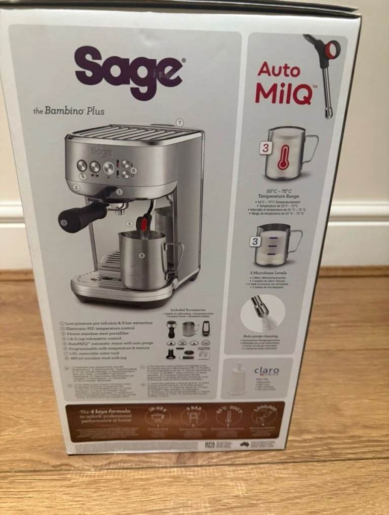 SAGE The Bambino Plus Espresso Coffee Machine