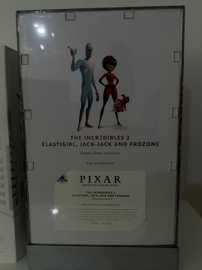 Disney Limited Edition Incredibles 2 Designer Doll set - Elastigirl Frozone Jack Jack