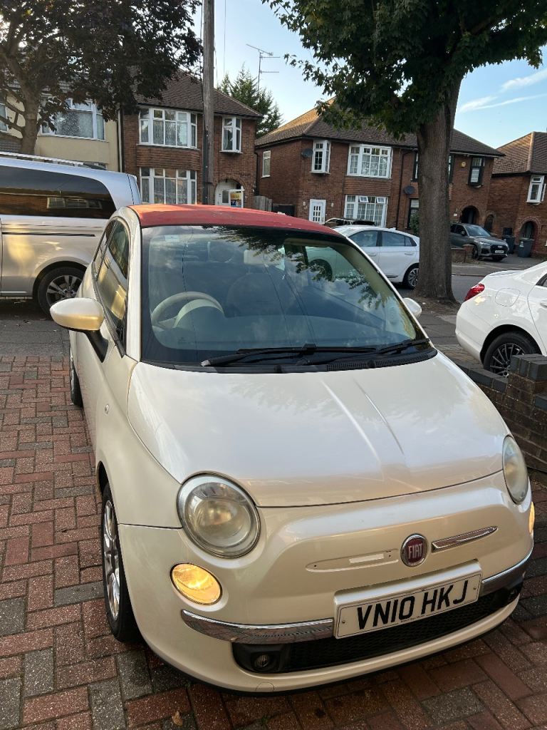Fiat, 500, Convertible, 2010, Manual, 1242 (cc), 3 doors