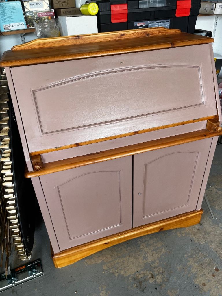 Painted Pine Bureau Desk 