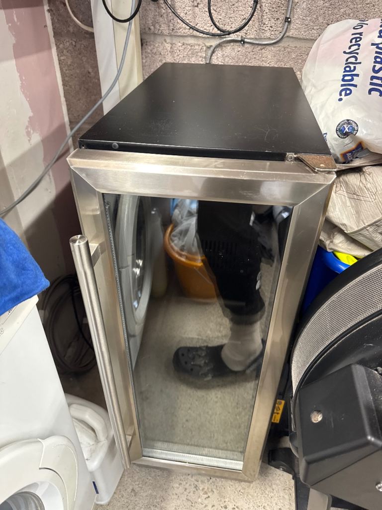 Kitchen under counter wine cooler