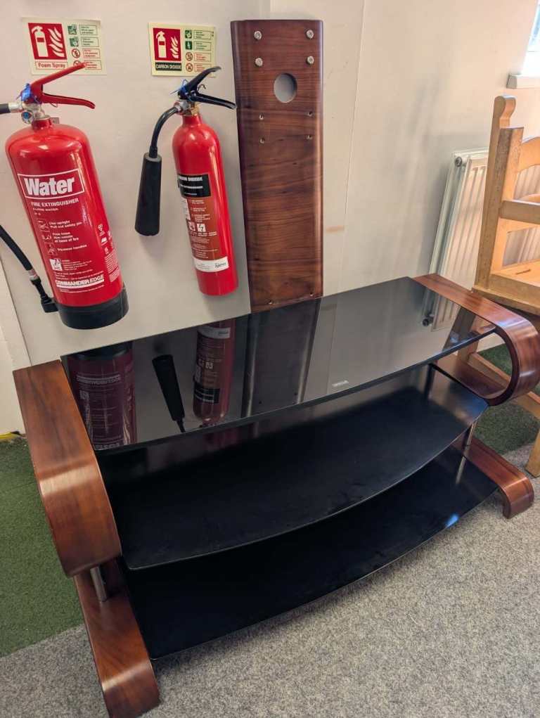 Glass & Wood TV Stand.  Variety of items available, please check our other adverts.
