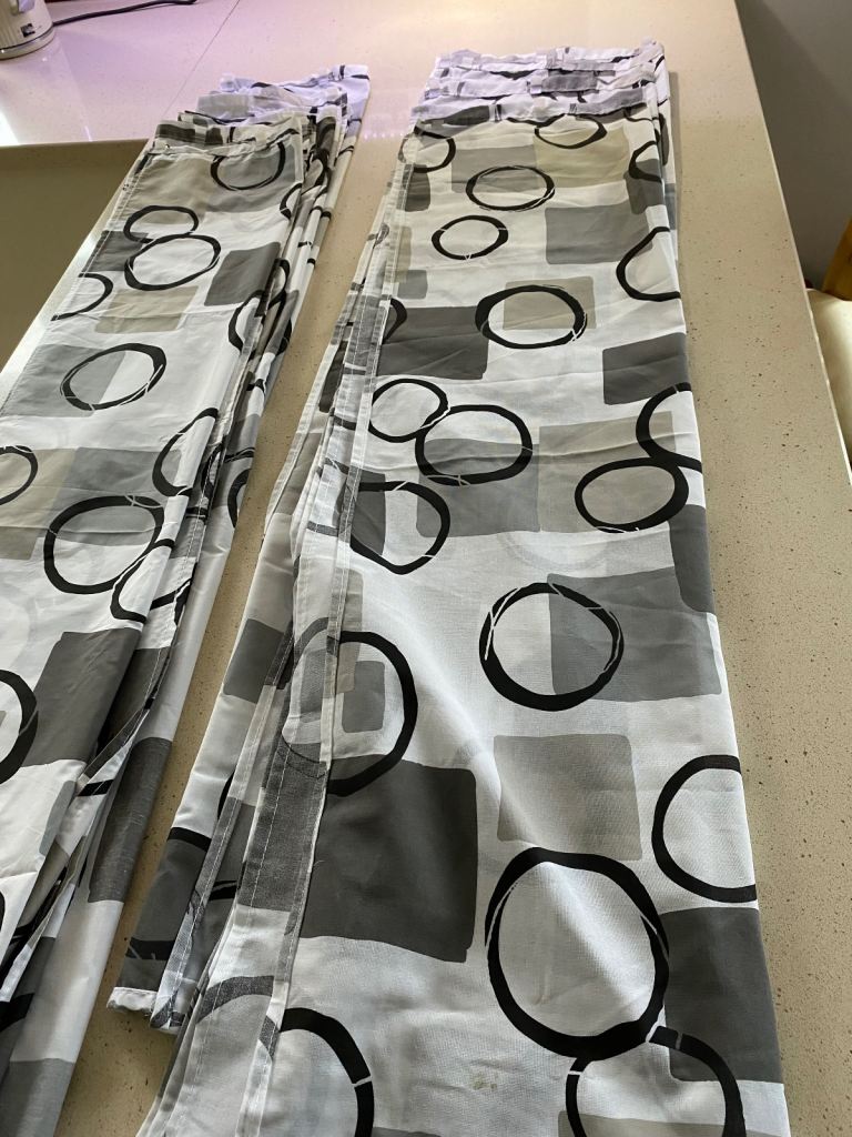 Full set of caravan awning curtains