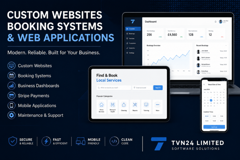Laravel Developer | Websites, Booking Systems & Mobile Apps