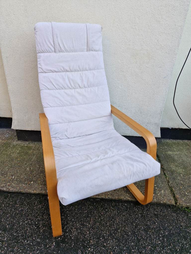 image for Ikea Poang Chair in Off White