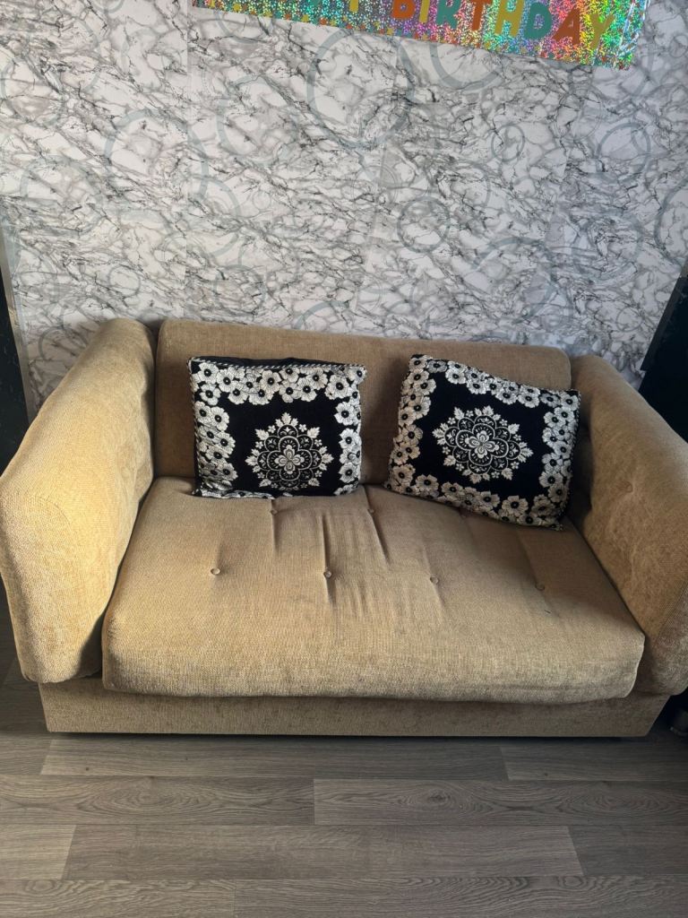 2 Seater Fabric Sofa – Good Condition