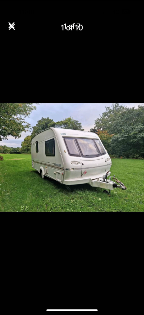 Elddis hurricane gtx 2 birth light weight caravan