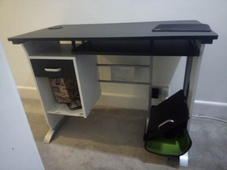 110 x 60cm Black Office PC Desk