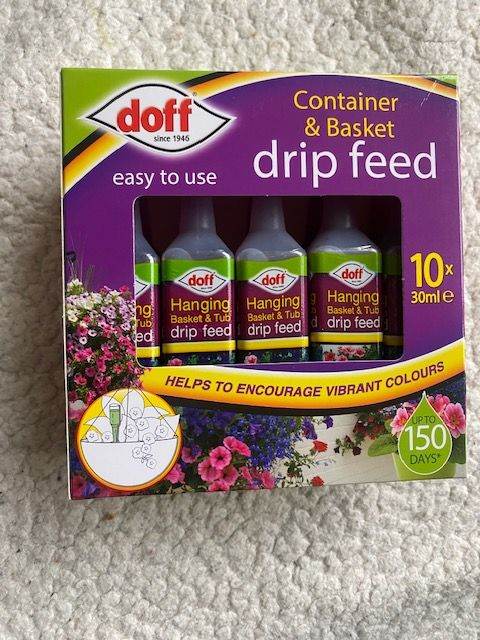 New Pack Doff  Hanging Basket and Container Drip Feed 10 x 30 ml