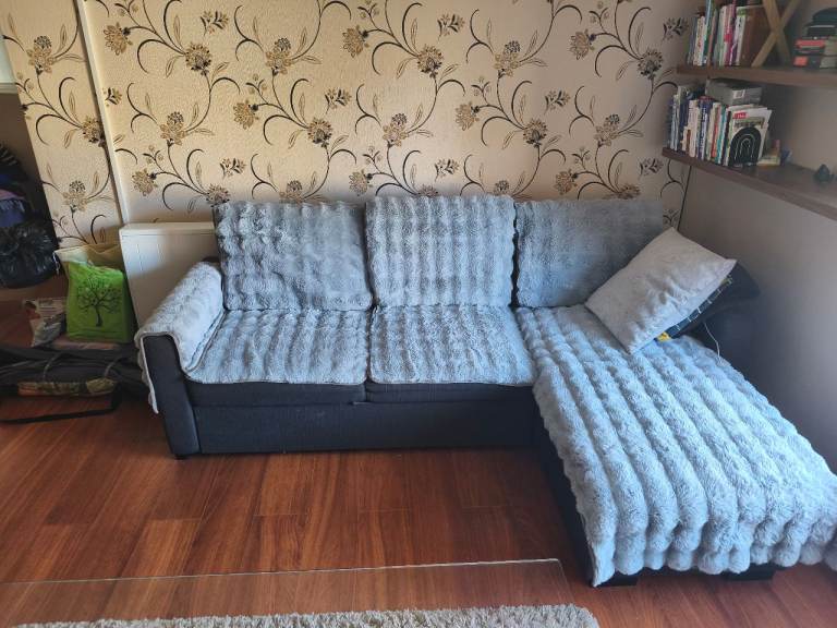 Sofa corner bed with storage and single mid sleeper bed with mattress 