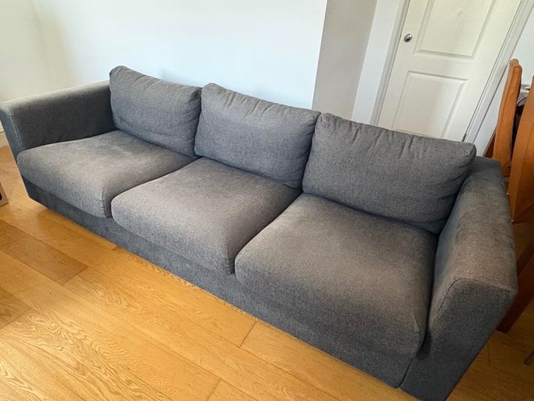 Ikea navy/grey Sofa
