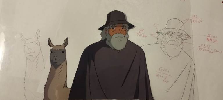 HAYAO MIYAZAKI - 3000 LEAGUES IN SEARCH OF MOTHER (1976) - Original Production Cel and 2 X Douga