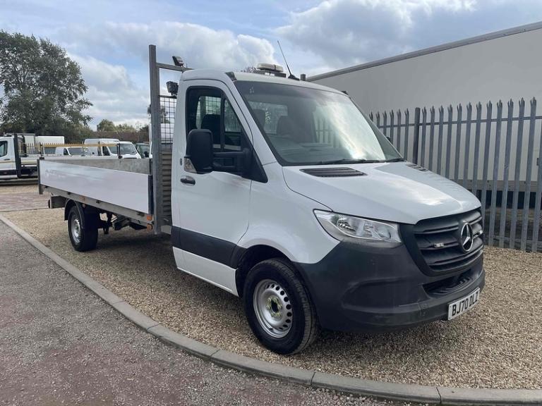 2020 Mercedes-Benz Sprinter 2.1 316 CDI L3 LWB 14FT DROPSIDE - WHITE Dropside Diesel Automatic
