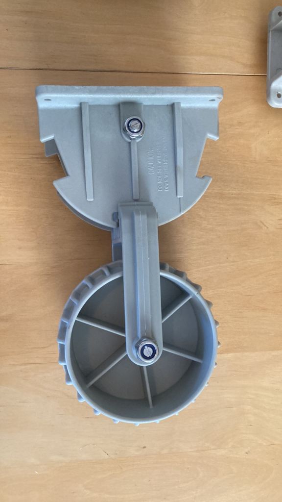 Dinghy launching wheels 