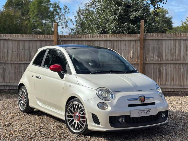 2012 Abarth 500 1.4 16V T-Jet Metallic Funk White Only 60,000 Miles 595 Rare