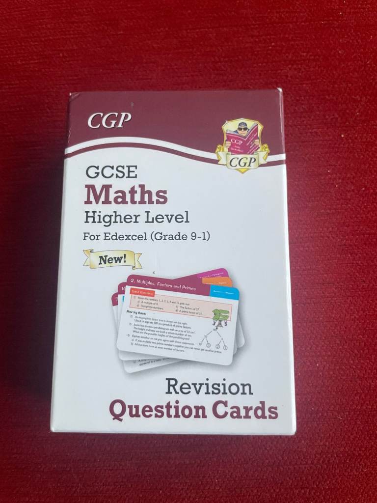 CGP GCSE Maths Higher Level For Edexcel (Grade 9-1) Revision Question Cards - Flashcards