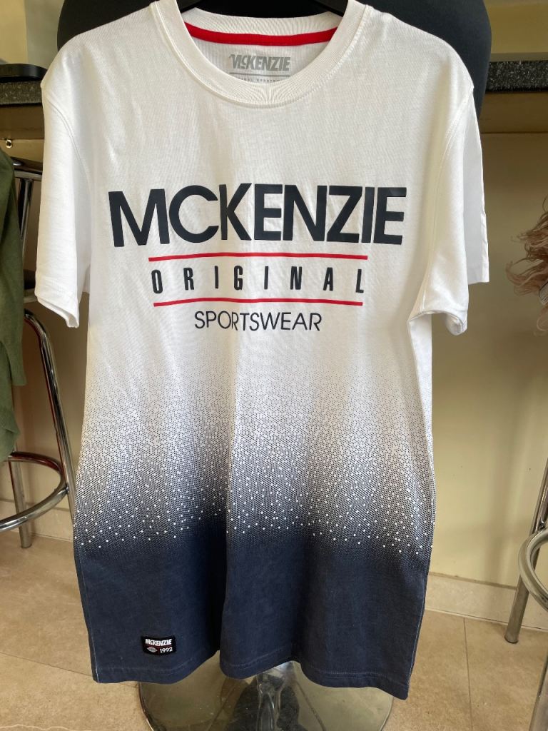 Mc Kenzie white T shirt with logo - size S