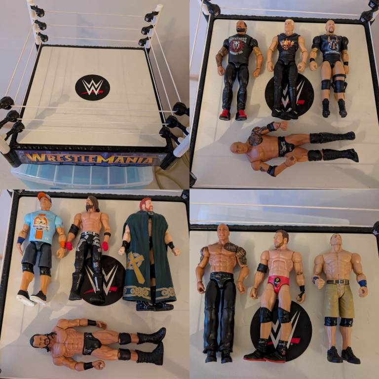 WWE Wrestling ring & figures 