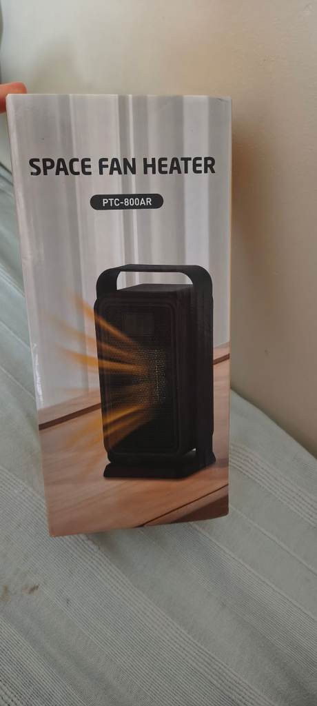 New Space Fan Heater PTC-800AR – Black