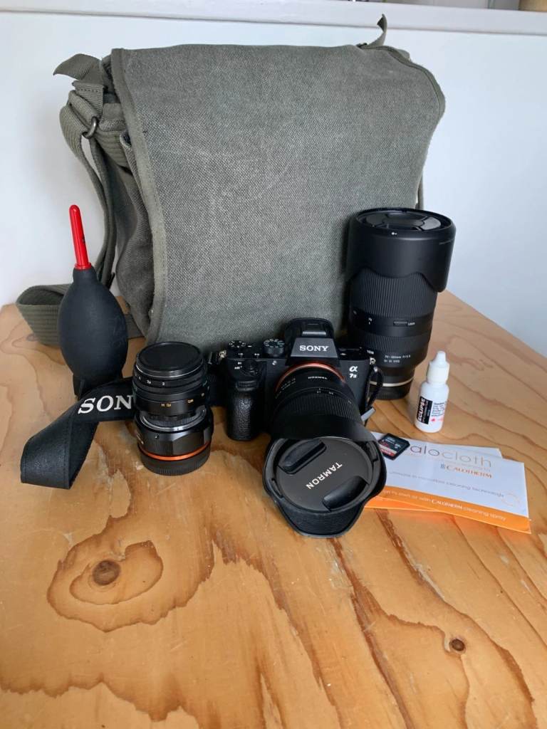 image for Sony A7 III + Tamron Lenses, Accessories & Bag (10134 Shutter Count, Near Mint)