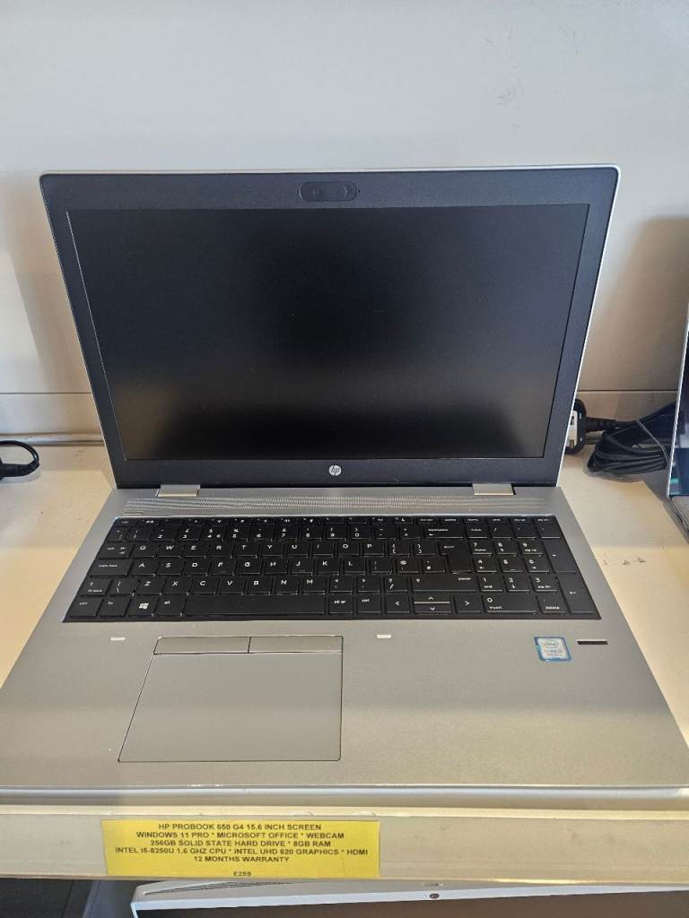 🔥FOR SALE🔥HP ProBook 650 G4 15.6 Inch screen 256GB SSD 8GB RAM Laptop 12 Months Warranty