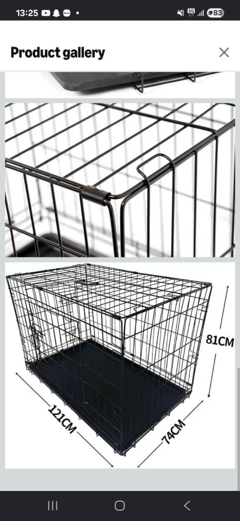 Large dog cage