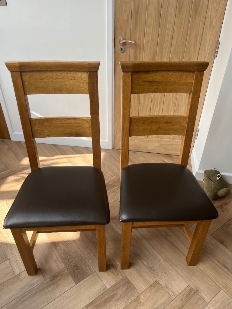 Solid wood dining chairs