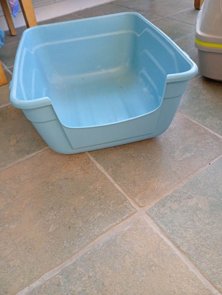 High sided cat litter tray