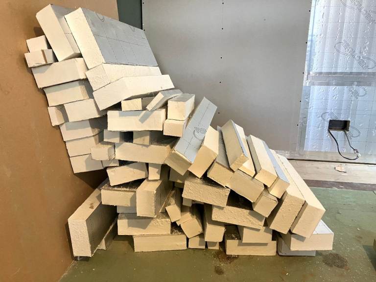 Insulation board off-cuts