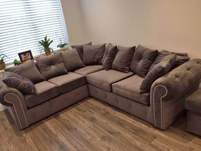Brand New Ashwin / Olympic Plush Velvet Sofa Sets & Corners – Fast Delivery