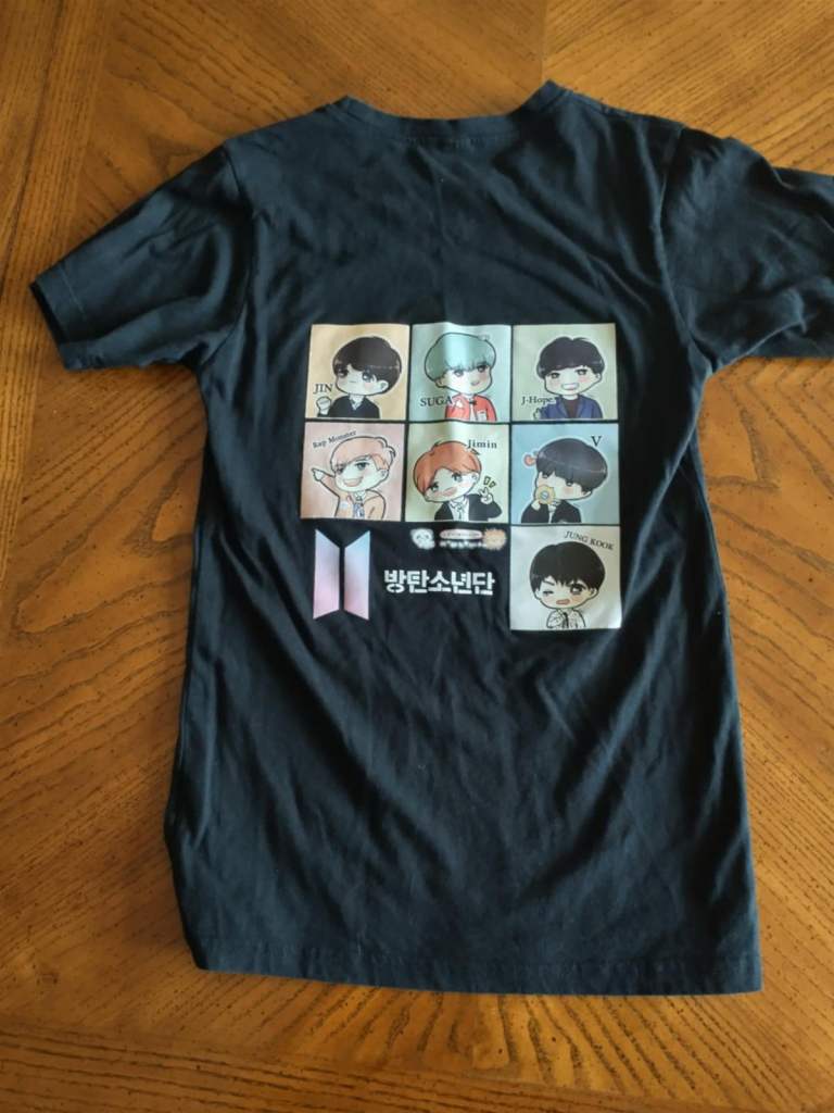 Black BTS teeshirt. Size XXS