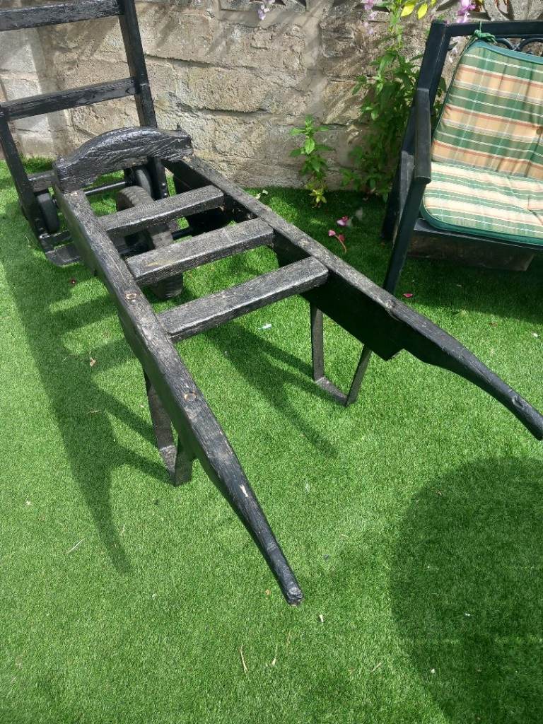 Antique railway sack barrows x 2