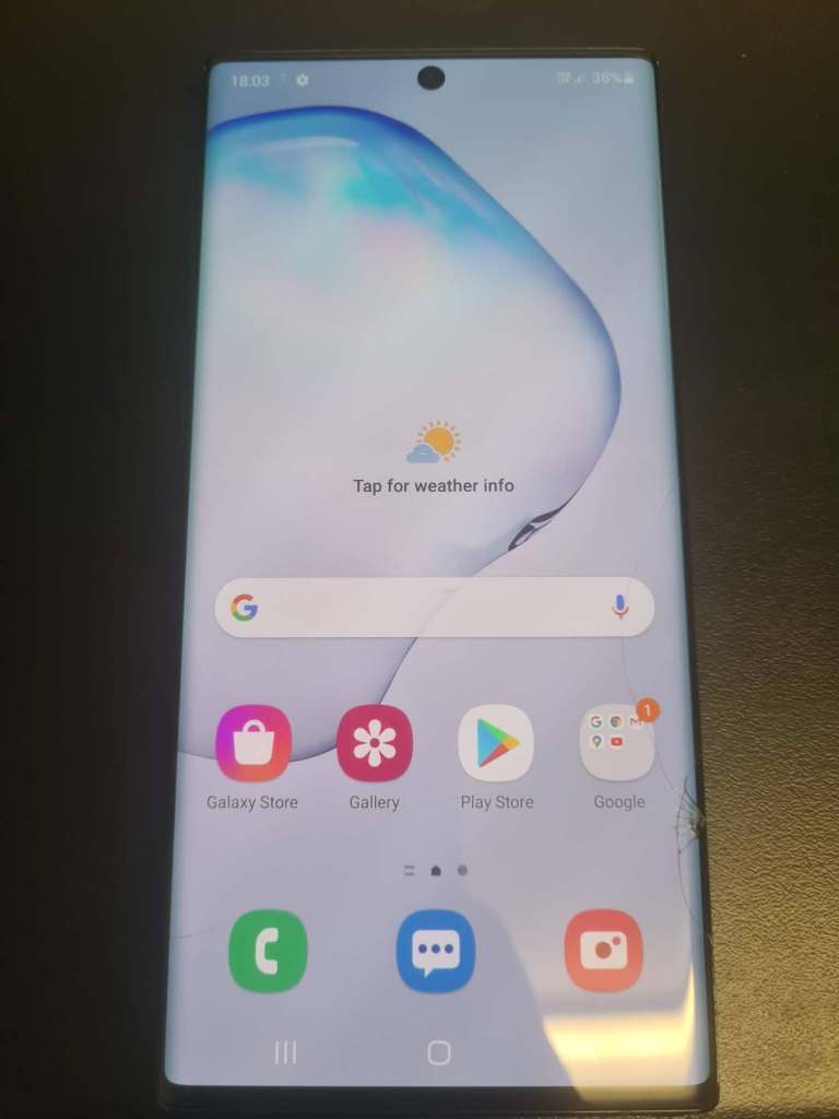 Samsung Galaxy Note10 Plus 5G 256GB Black 12GB Ram Unlocked Single SIM + SD Slot