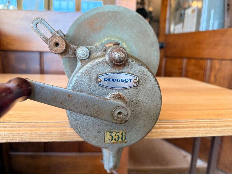Vintage Peugeot 358 Hand Crank Grinder 