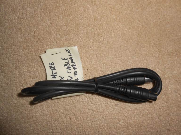 1M COAX TV CABLE MALE TO FEMALE