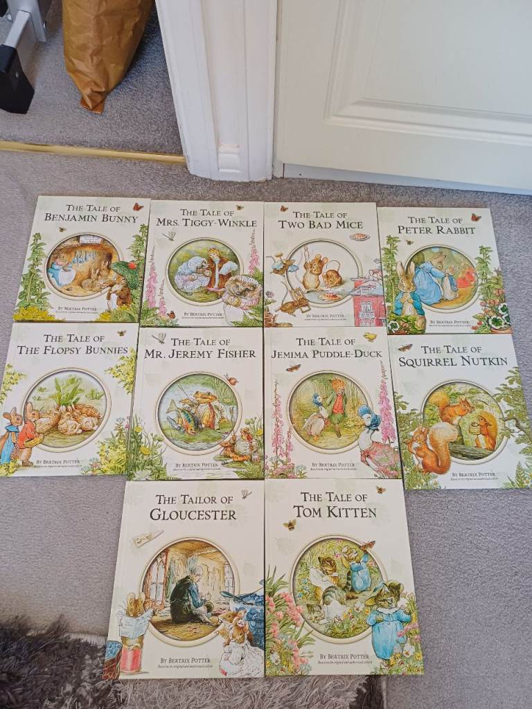 Like new Beatrix Potter Peter Rabbit book collection 